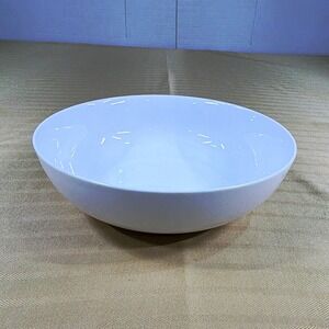 Cooks White Porcelain Serving Bowl 9 in Round Oven Microwave Safe